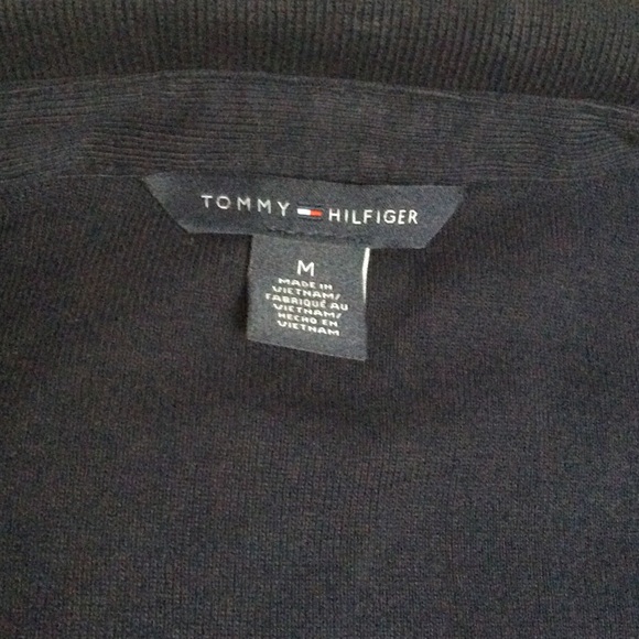Tommy Hilfiger Polo shirt top Navy size M Medium - Picture 3 of 6